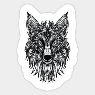 TRIBAL FOX Sticker